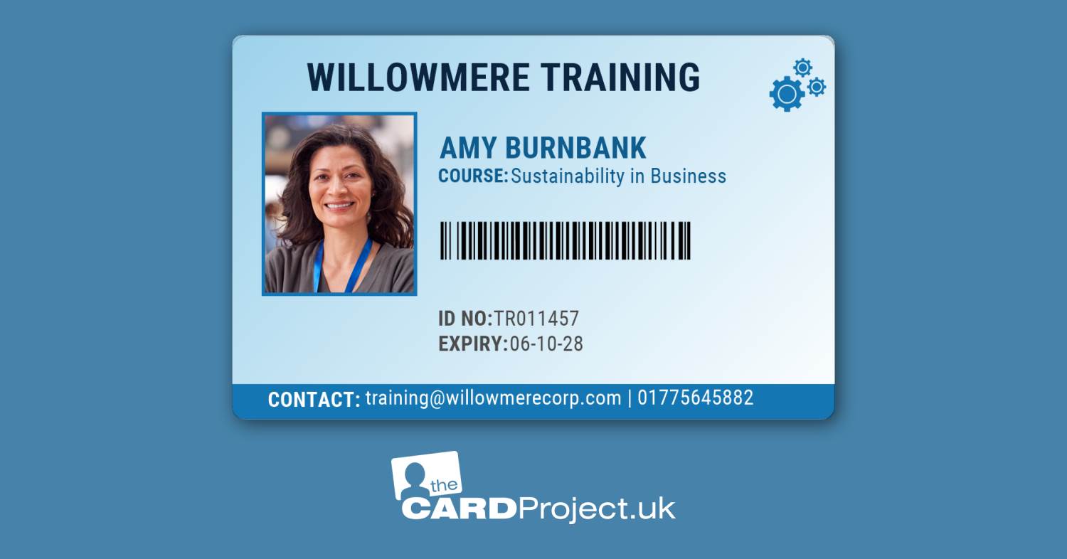 Training ID Card -  Professional Blue Design